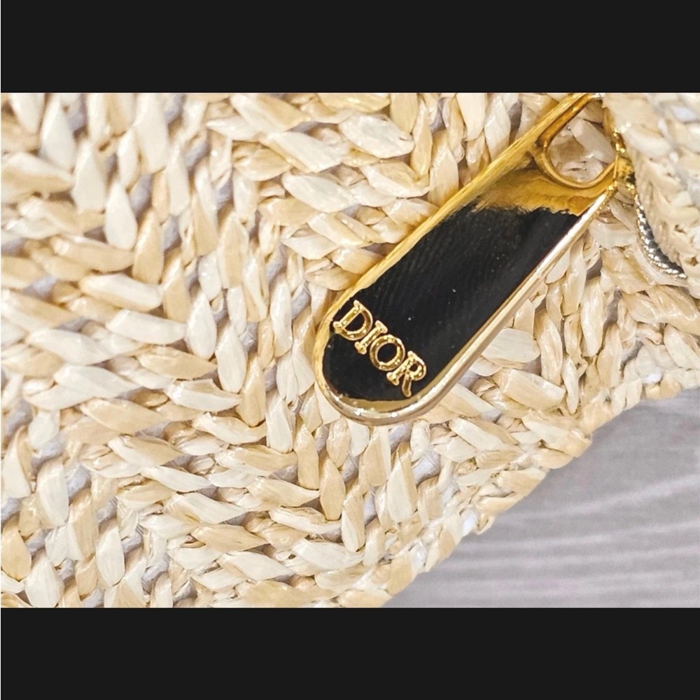Dior Raffia Pouch - Picture 6 of 12